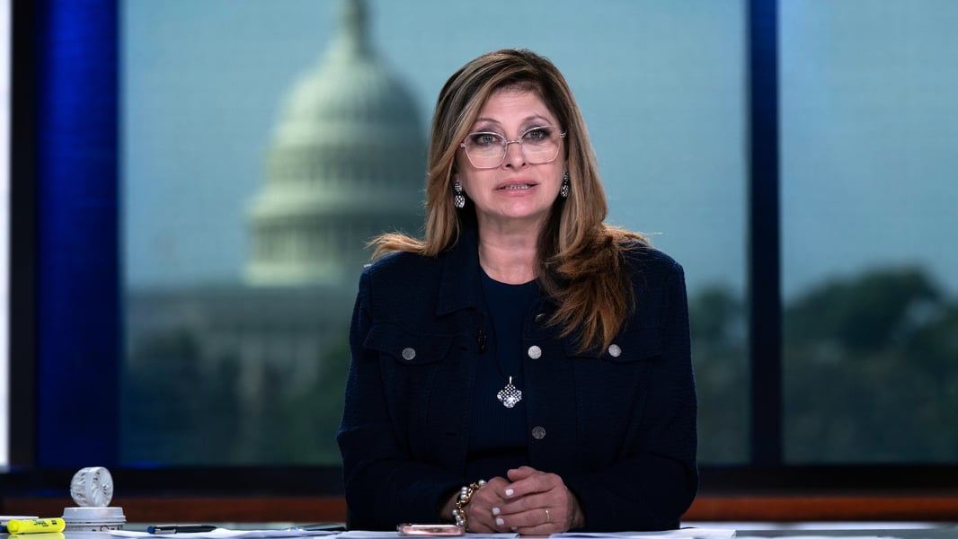 Maria Bartiromo at Fox News anchor desk September 2026