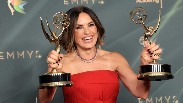 Mariska Hargitay accepts Emmy Award at Creative Arts ceremony for My Mom Jayne documentary 2026