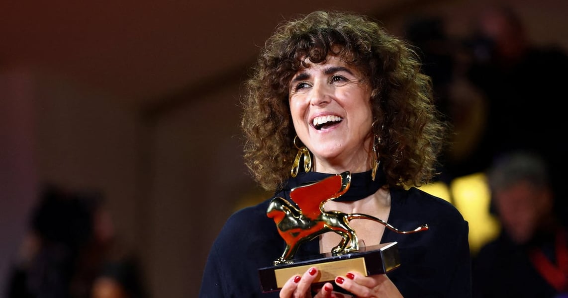 May el-Toukhy, the Danish-Egyptian director of Woman Unknown, at the 83rd Venice International Film Festival