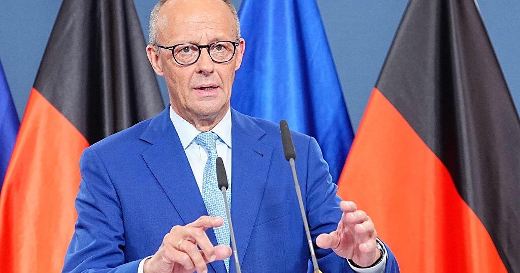 Friedrich Merz speaks after CDU's historic defeat in Mecklenburg-Vorpommern state election September 2026