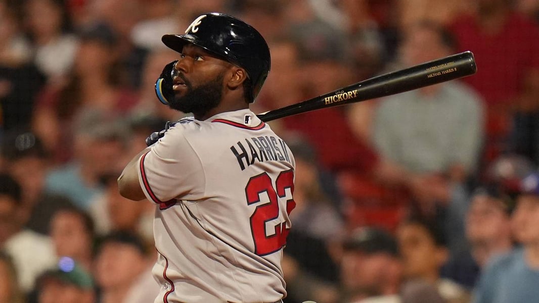 Michael Harris II of the Atlanta Braves batting in September 2026