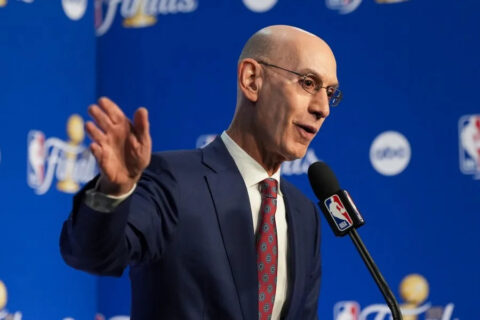 NBA Commissioner Adam Silver at the Board of Governors meeting discussing Las Vegas and Seattle expansion