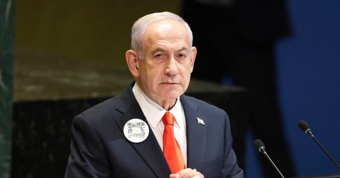 Israeli Prime Minister Benjamin Netanyahu addresses the United Nations General Assembly in New York on September 24 2026