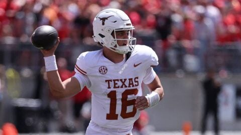 Arch Manning Texas Longhorns preparing to face Ohio State Buckeyes in Week 2 2026