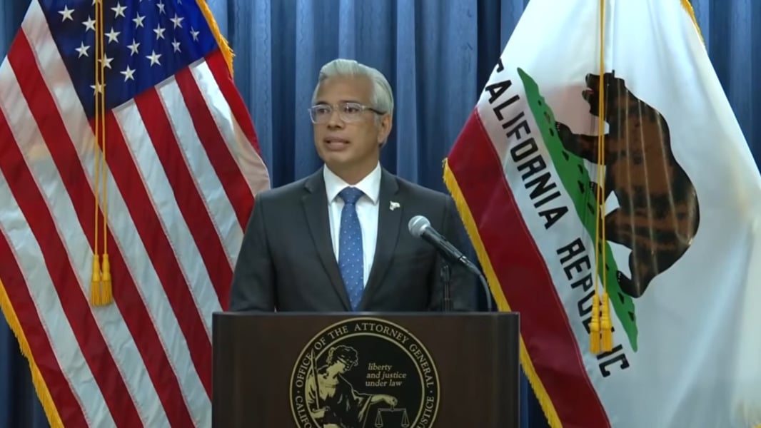 California Attorney General Rob Bonta addresses media after Paramount Skydance settlement clears $111B Warner Bros. merger