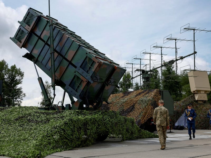 Patriot air defense missile systems supplied to Ukraine