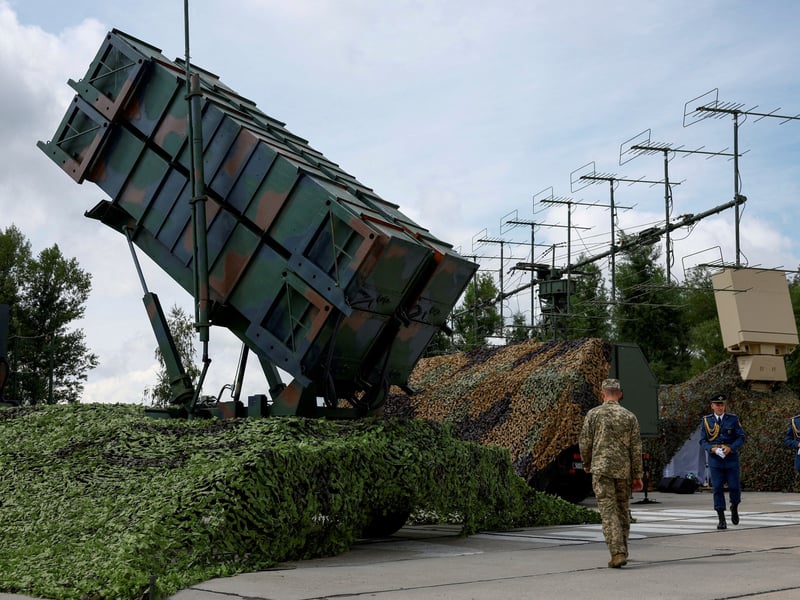 Patriot air defense missile systems supplied to Ukraine