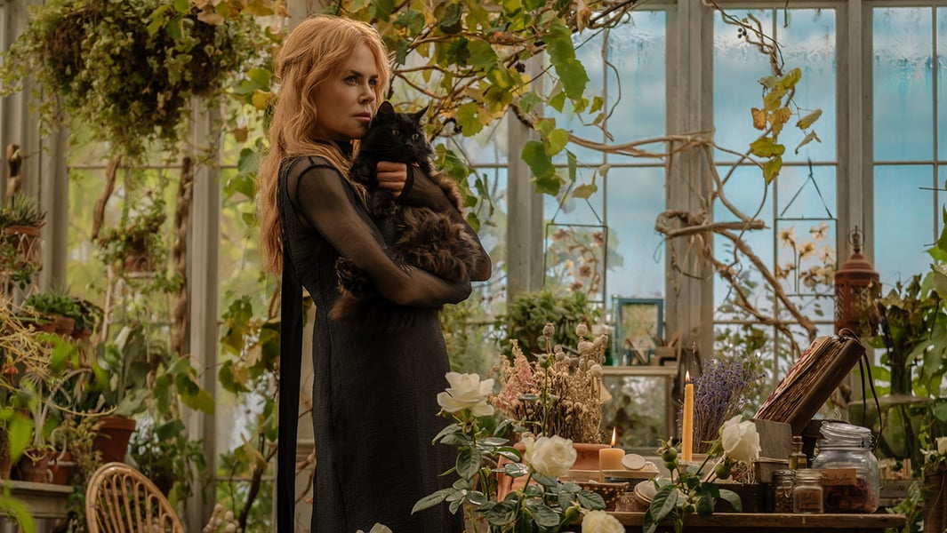Scene from Practical Magic 2 with Sandra Bullock and Nicole Kidman, reviewed by The Hollywood Reporter