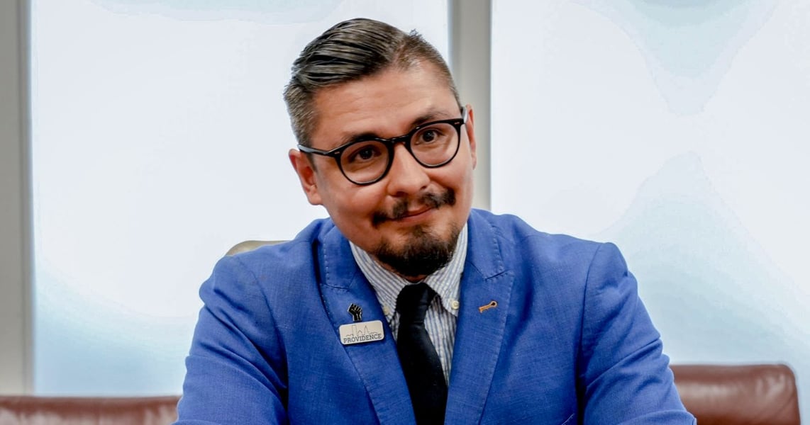 David Morales, democratic socialist candidate who defeated Mayor Brett Smiley in Providence Democratic primary 2026