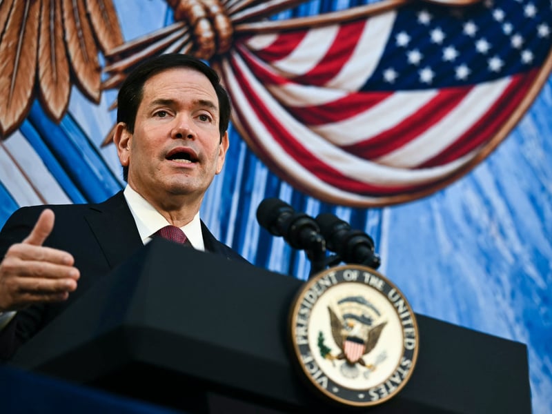 US Secretary of State Marco Rubio arrives in Latin America for Ecuador Colombia Peru tour