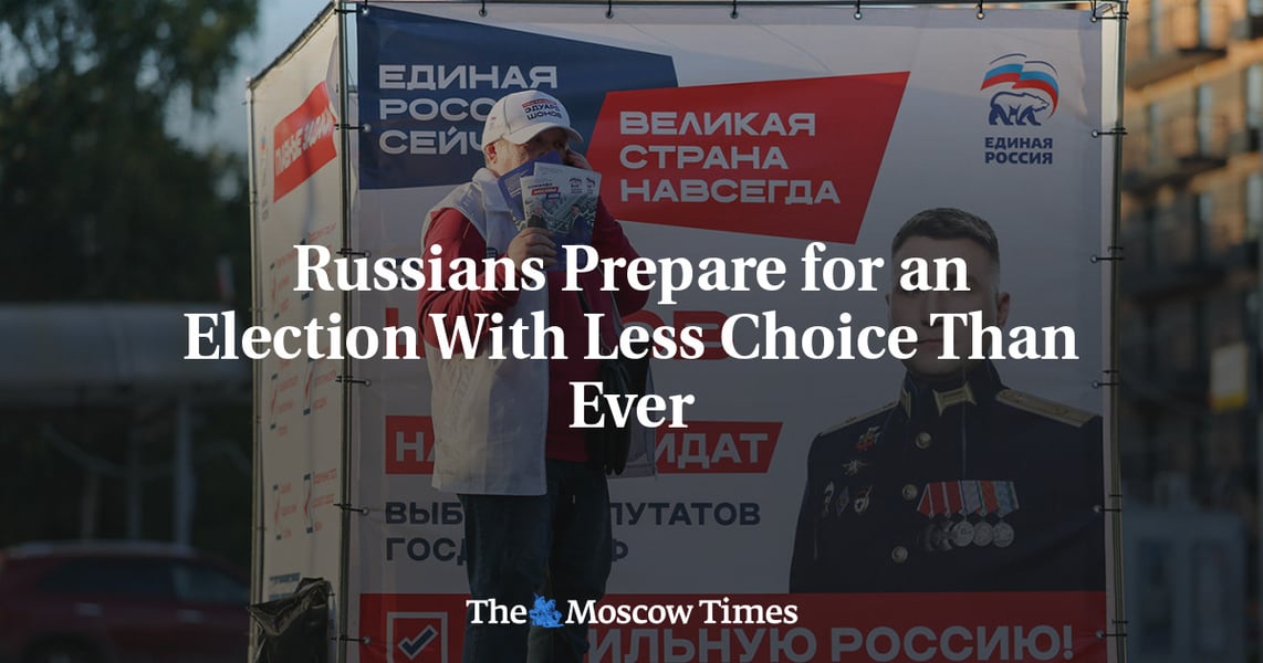 Voters at a polling station in Russia during the 2026 State Duma election