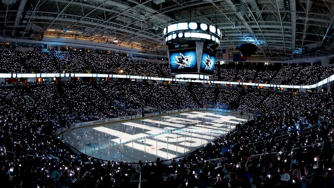 SAP Center, home arena of the San Jose Sharks in San Jose, California