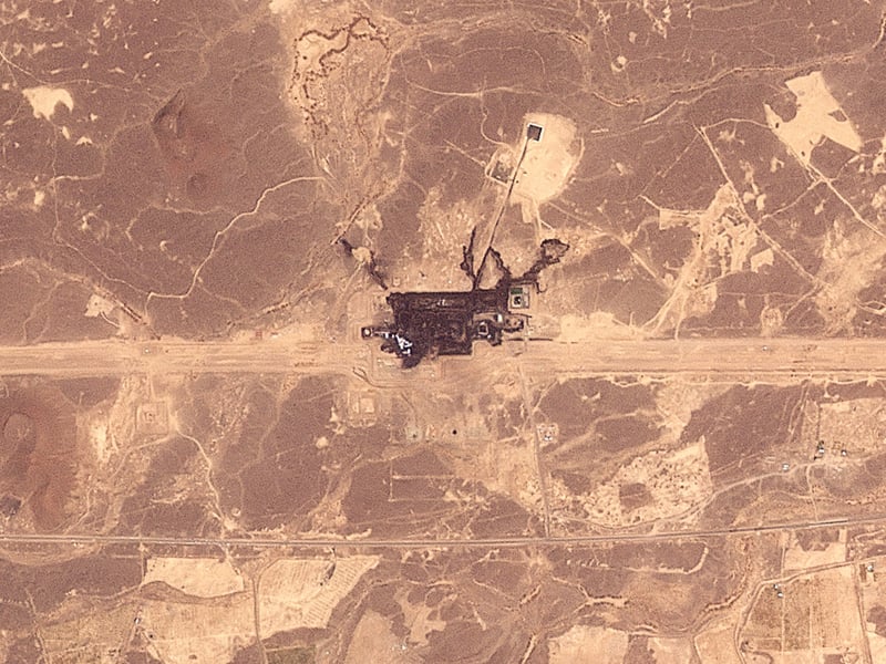 Smoke rises from a pumping station on Saudi Arabia's East-West Crude Oil Pipeline after drone strikes in September 2026