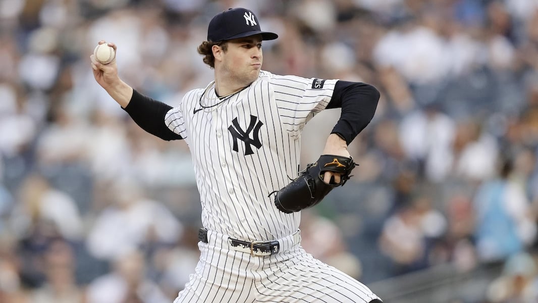 Cam Schlittler pitching for the New York Yankees, 2026 MLB season