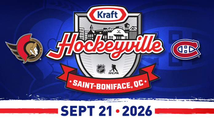 Ottawa Senators and Montreal Canadiens meet for the Kraft Hockeyville 20th Anniversary preseason game in Trois-Rivières, Quebec