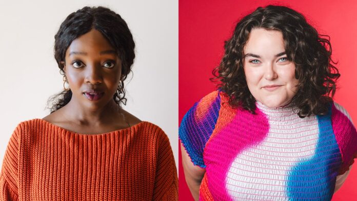 SNL Season 52 new featured players Grace Reiter and Saidah Belo-Osagie in publicity photos