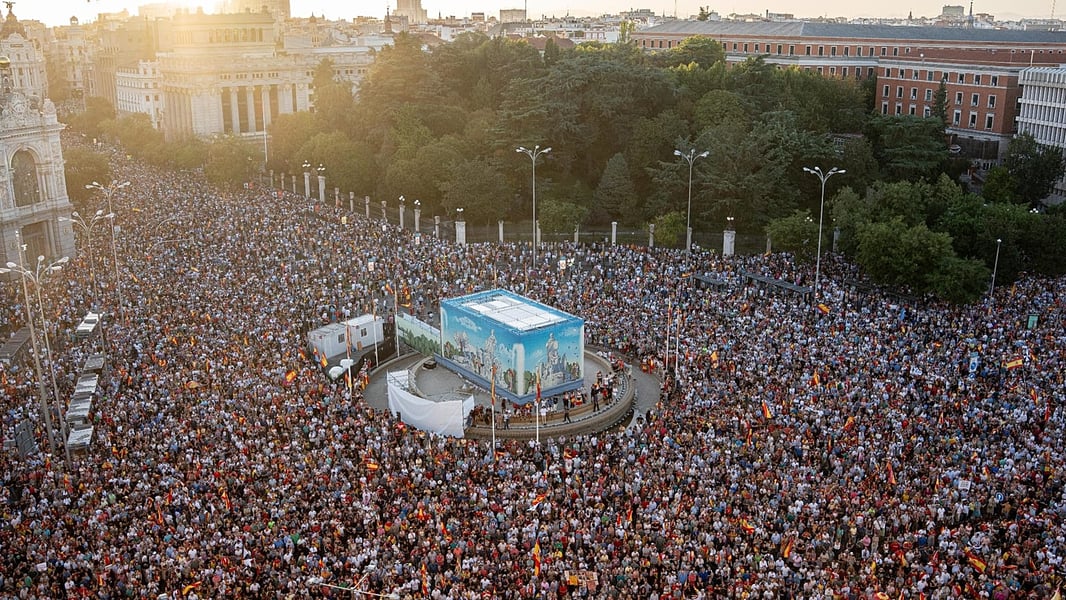 Crowds march through Madrid streets in protest over Spain Ceuta migration crisis