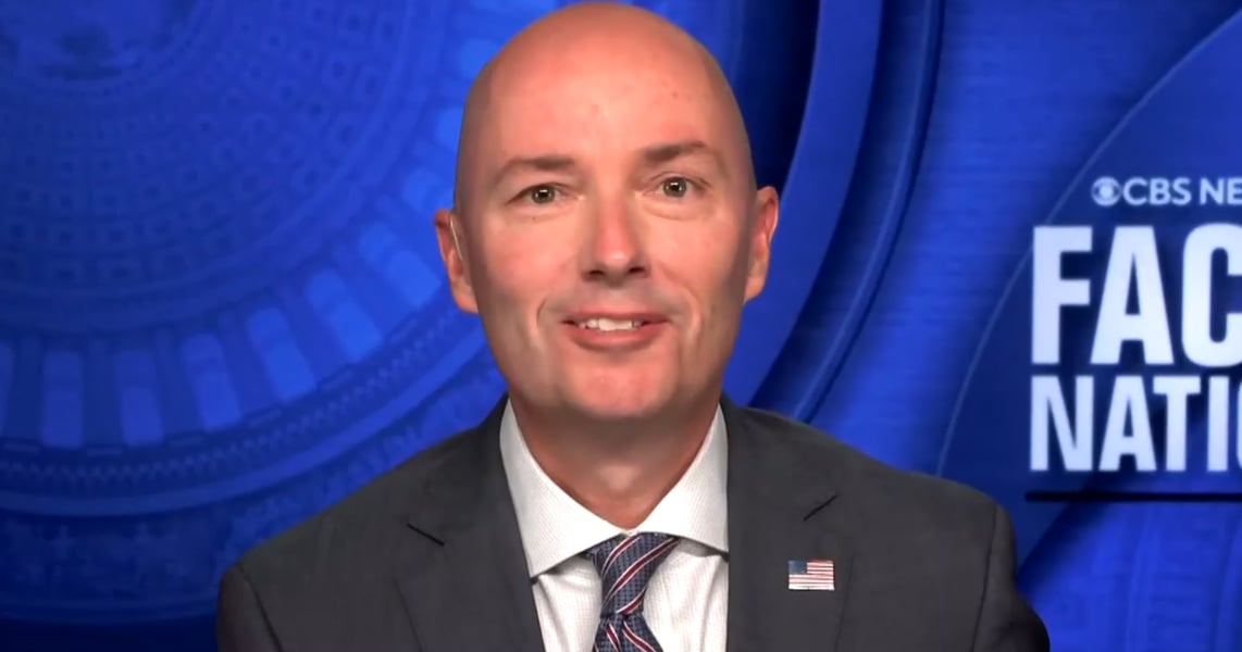Utah Republican Governor Spencer Cox during his CBS Face the Nation appearance on September 13 2026 on Trump USPS mail-ballot order