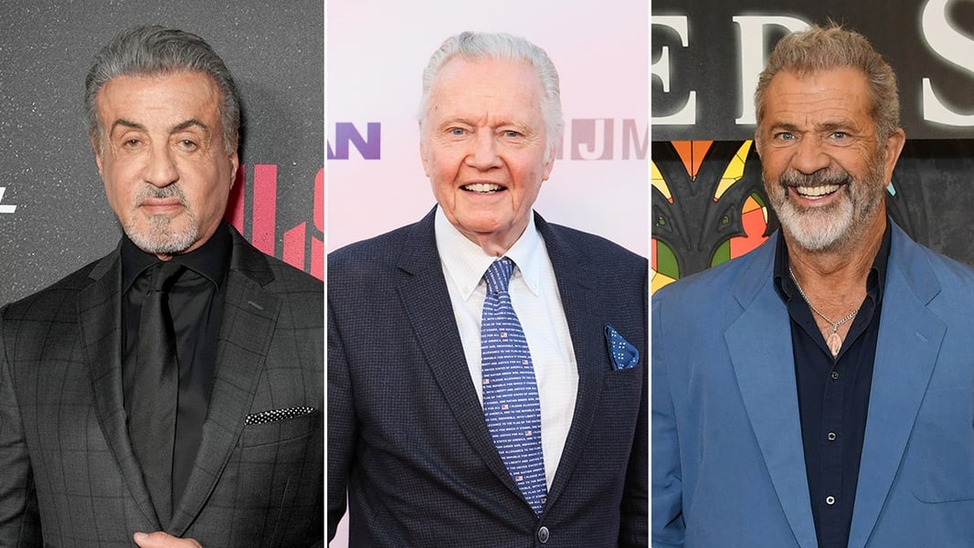Sylvester Stallone, Jon Voight and Mel Gibson, Trump's three Hollywood Special Ambassadors, at the presidential inauguration