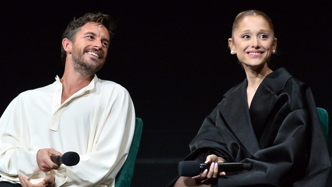 Ariana Grande and Jonathan Bailey in Wicked, announced for Sunday in the Park with George before the production was cancelled