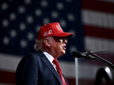 President Trump speaks to reporters about Iran war endgame before the September 22 Gulf summit in New York
