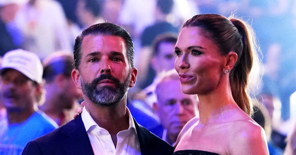 Donald Trump Jr. and Umar Kremlev at the Bahamas wedding celebrations funded by the Russian oligarch