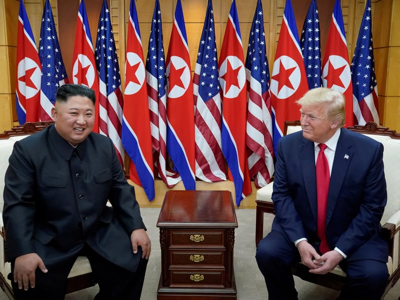 Donald Trump and Kim Jong Un file photo amid renewed diplomatic outreach