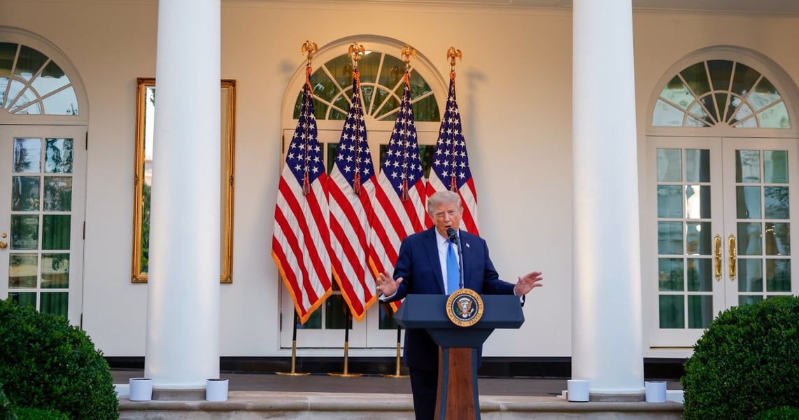 Trump at Rose Garden dinner with Republican congressional members September 2026 midterm strategy