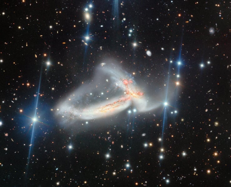 Twin spiral galaxies NGC 7253 captured by Gemini North telescope for daily horoscope September 2 2026