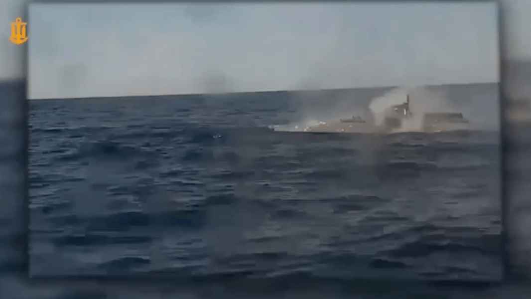Ukraine's Sargan 3000 unmanned surface vessel that conducted the first naval drone-on-drone battle in history in the Black Sea, September 12 2026