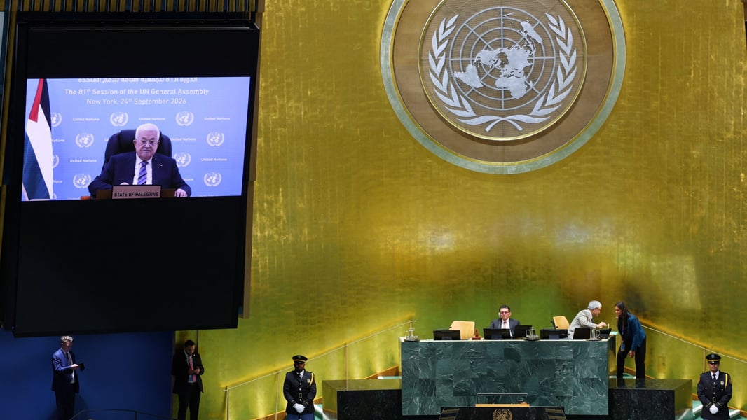 The United Nations General Assembly hall during the 2026 high-level debate