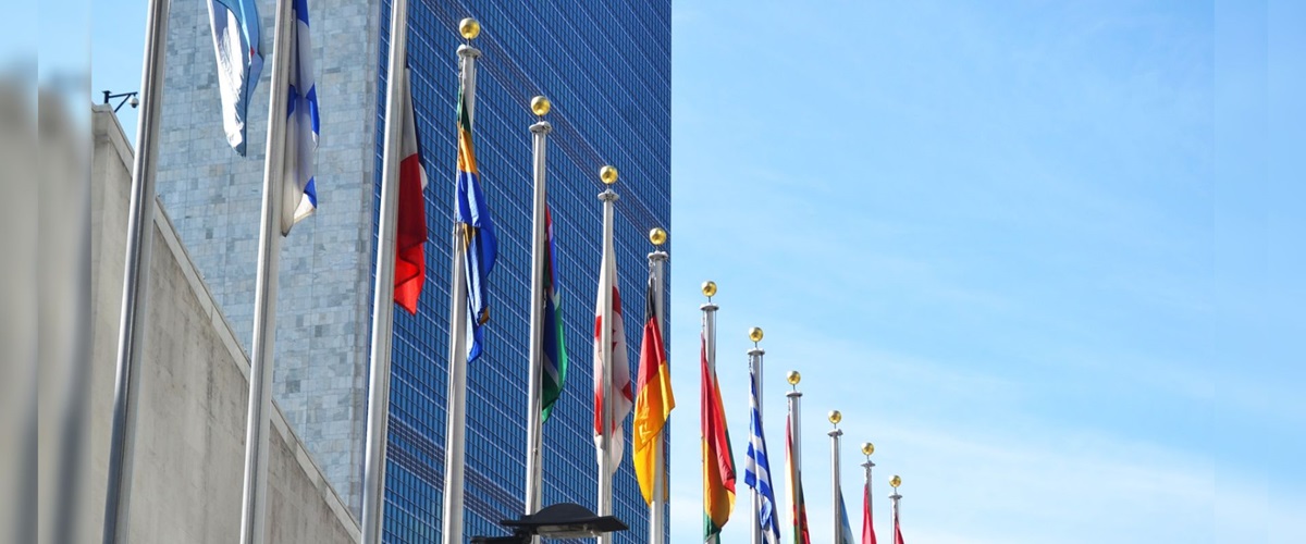 The United Nations headquarters building in New York where the second UNGA high-level meeting on pandemic preparedness convenes Thursday