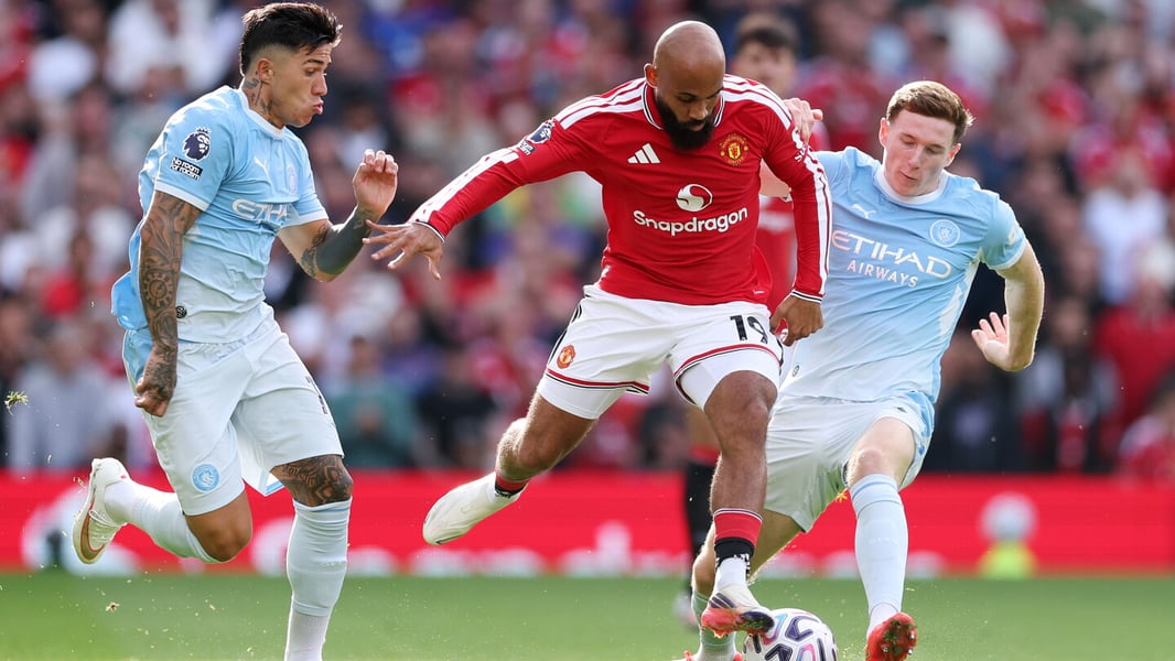 Action from Manchester United's 2-0 victory over Manchester City in the 199th Manchester derby at Old Trafford