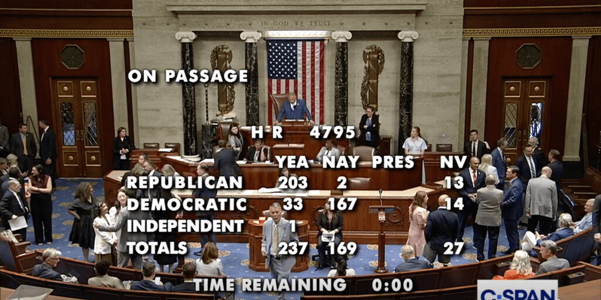 House vote tally for HR 4795 Protect Economic and Academic Freedom Act anti-BDS legislation