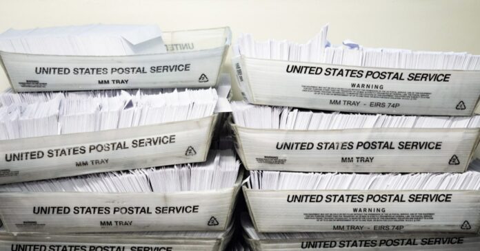 USPS mail-in ballot envelopes for 2026 midterm elections Supreme Court appeal