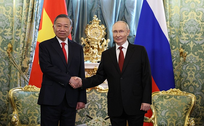 Vietnamese President To Lam meets Russian President Vladimir Putin at the Kremlin for bilateral talks, September 9 2026