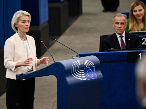 Ursula von der Leyen addresses the European Parliament on Canada's proposed associate membership