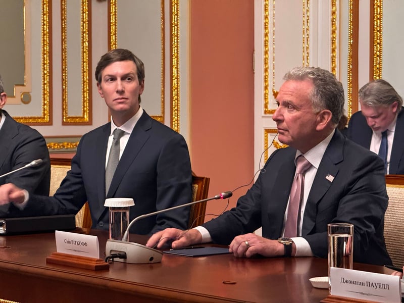 US special envoys Steve Witkoff and Jared Kushner arriving in Kyiv Ukraine for peace talks September 2026