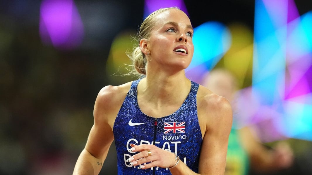 Keely Hodgkinson competes at the World Athletics Ultimate Championship in Budapest 2026