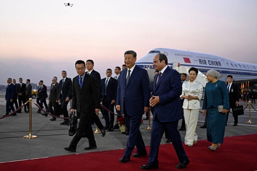 Chinese President Xi Jinping arrives in Cairo Egypt for two-day state visit September 2026