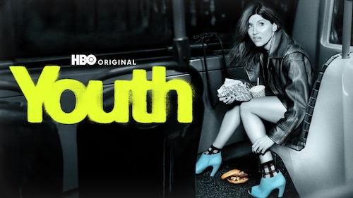 Official promotional key art for Youth, the new HBO comedy series starring Sharon Horgan