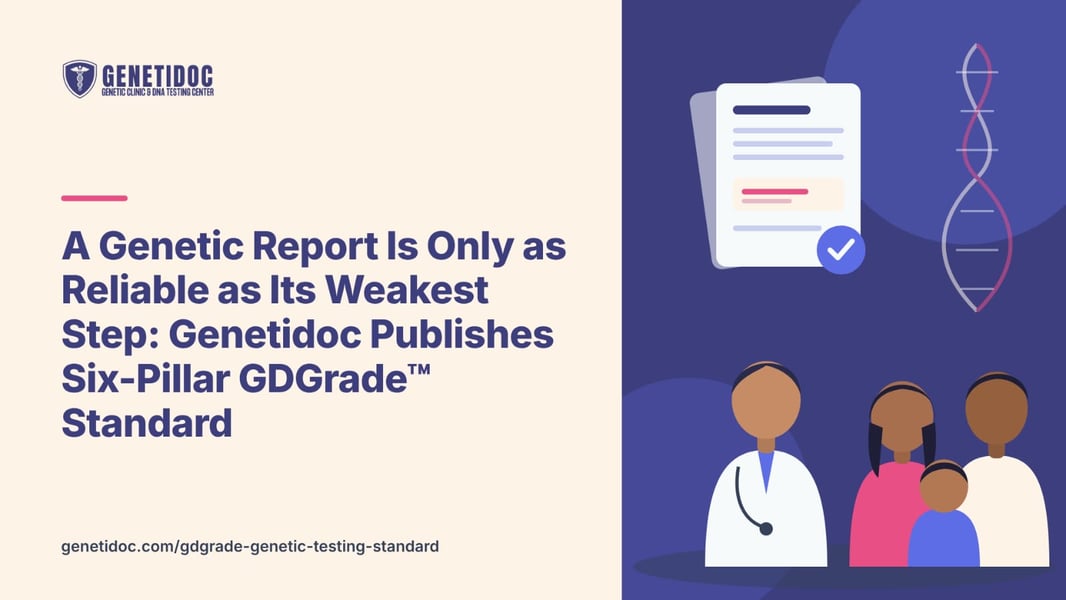 A Genetic Report Is Only as Reliable as Its Weakest Step: Genetidoc Publishes Six-Pillar GDGrade™ Standard