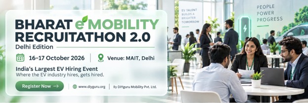DIYguru brings Bharat eMobility Recruitathon to Delhi: Packages up to Rs.25 LPA