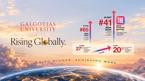Galgotias University Soars 24 Places to Rank 41st in India in Times Higher Education World University Rankings 2027
