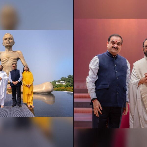 Gautam Adani Meets Gurudevshri Rakeshji In Dharampur, Says Adani Foundation Keen To Partner With Mission On Grassroots Projects