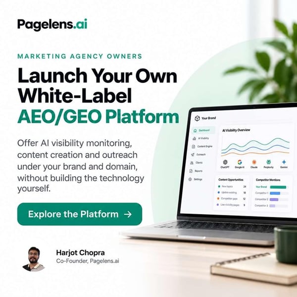 PageLens Launches Agency Model, Letting Agencies Sell AI Search Visibility Under Their Own Brand