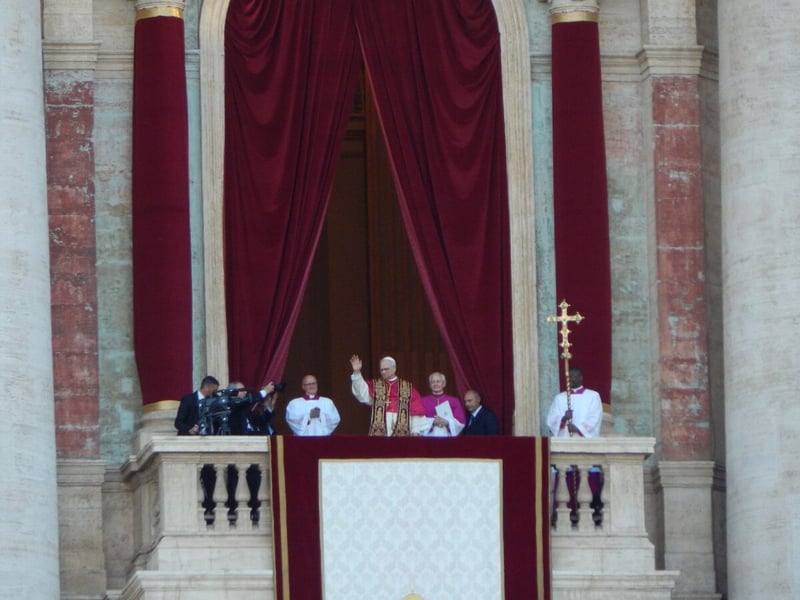 Pope Leo XIV waves to the crowd in St. Peter's Square