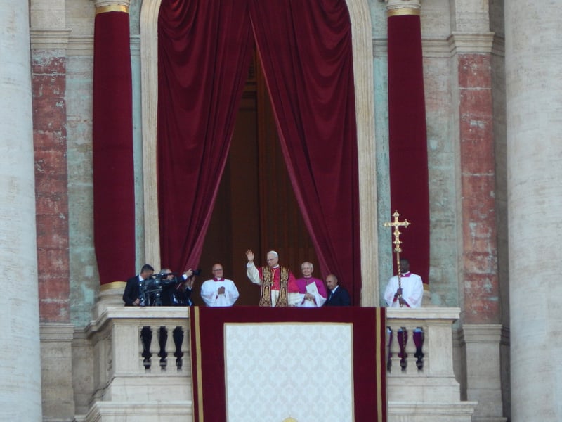 Pope Leo XIV waves to the crowd in St. Peter's Square