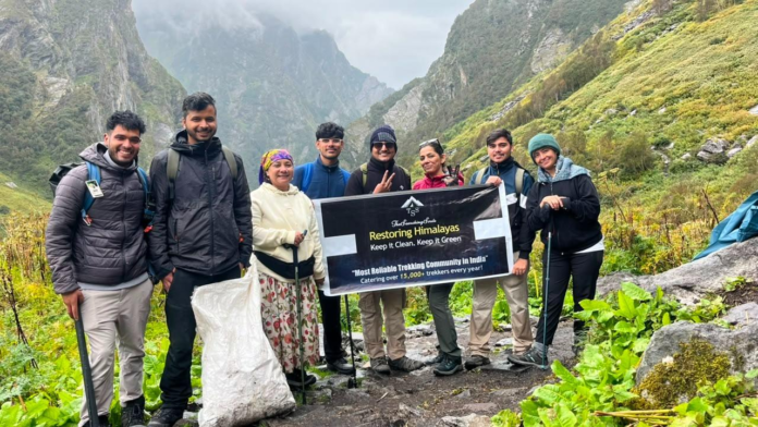 The Searching Souls Team Removes 45 Kg of Waste from the Valley of Flowers Trek with Actress Sunita Rajwar