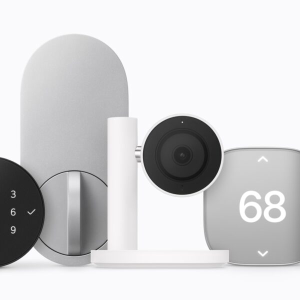 Apple Home Collection smart lock, camera, thermostat and video doorbell